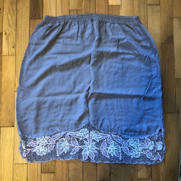 Orchid Cut Out Gray Beach Summer Skirt Size Large - Picture 4 of 4